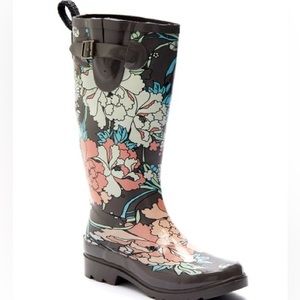 Sakroots Charcoal Rhythm Rain Boot